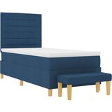  posteljni okvir z vzmetnico Set 2 Modra Tkanina 100 x 200 cm, (22067263) | Shoptok.si