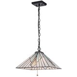 Elstead TF-ALDERLEY-P - Luster na lancu Tiffany ALDERLEY 1xE27/60W/230V | Eponuda.com