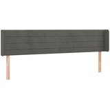  LED uzglavlje tamnosivo 163x16x78/88 cm baršunasto | shoptok.hr