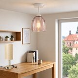 Brilagi LED plafonski luster R GLASS 1xE27/60W/230V Ø 17 cm bela/dimljeno bež | Eponuda.com