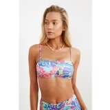 Trendyol Floral Patterned Bandeau Bikini Top | shoptok.hr