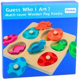  Wooden Puzzle Dinosaurs in Eggs Educational Memory Game | shoptok.hr