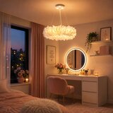 Brilagi LED luster na sajli FEATHER 3xE27/40W/230V + 3xLED/3W prečnik 40 cm bela | Eponuda.com