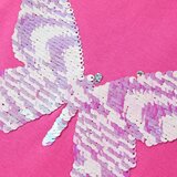  Dječja majica s širokim rukavima tamnoružičasta 92 | shoptok.hr