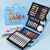  Set za bojenje u metalnom koferu 82 delova Plavi | ePonuda.com