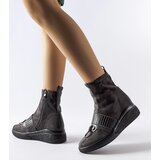 Gemre Gray sock ankle boots on a wedge Colonnata | Shoptok.si
