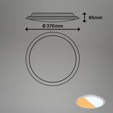 BRILO LED plafonsko svetlo CTS LED/21W/230V 3000/4000K prečnik 37 cm mat hrom | Eponuda.com