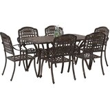  Vrtni set za objed 7 pcs Bronzana Aluminij | shoptok.hr