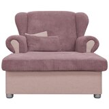Ropez Rožnat ležalnik iz rebrastega žameta Lord – | Shoptok.si