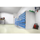 eurokraft pro predalnik, višina x širina x globina 1200 x 1300 x 750 mm, 8 predalov, nosilnost po 80 kg | Shoptok.si