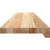  Okenske police 2 kosa neobdelana 100x20x2 cm trdna hrastovina | Shoptok.si