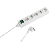 Vivanco 5er Steckdosenleiste weiß 1,4m VIVANCO 27016 EBLS5W 5 x Schuko mit Schalter, Kindersicherung Cene