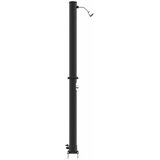 Vanjski solarni tuš Crna 217 cm PVC i aluminij | shoptok.hr