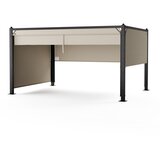 Blumfeldt Pantheon Cortina paviljon 3x4 m | odporen na vremenske vplive | aluminij | prašno lakiranje | roloji | Shoptok.si