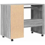  Stol s kotačićima Siva Sonoma 91 x 50 x 77 cm Konstruirano drvo | Eponuda.ba
