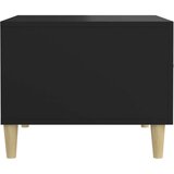 vidaXL Klubska mizica črna 50x50x40 cm konstruiran les | Shoptok.si