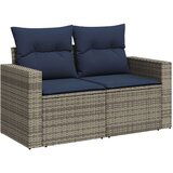  Vrtna garnitura - 6-dijelni set vrtnih sofa od poliratana s jastucima sivi - Siva 1 | shoptok.hr