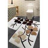 Foutastic Rjave/kremno bele kopalniške preproge v kompletu 2 ks 60x100 cm Kırcicegi – | Shoptok.si