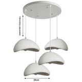 Brilagi Luster na sajli WABI SABI 4xE27/60W/230V bela Slike