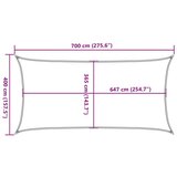  Senčno jadro peščeno 7x4 m 100 % poliester oxford | Shoptok.si