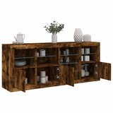  Komoda s LED svjetlima boja dimljenog hrasta 164 x 37x 67 cm | shoptok.hr
