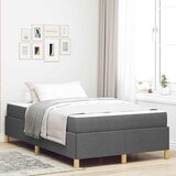  Krevetna konstrukcija Tamno siva 120 x 190 cm tkanina Zagasitosiva | Shoptok.si