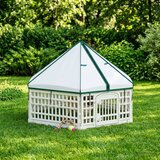  Ograda za Pse s 6 Panoa Bijela 122 x 106 x 79 cm Plastika | Shoptok.si