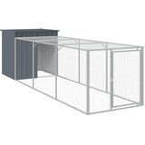  Kavez za kokoši s igralištem antracit 110x405x110 cm čelični | Eponuda.com