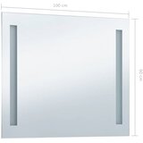  Kupaonsko LED zidno ogledalo 100 x 60 cm | shoptok.hr