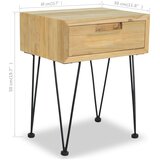  Noćni ormarići 2 kom 40 x 30 x 50 cm od masivne tikovine | shoptok.hr