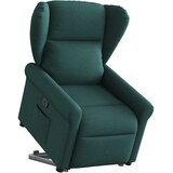  Naslonjač na podizanje od tkanine tamnozeleni | shoptok.hr