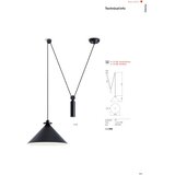  Redo 01-1545 - Luster na sajli KALIMBA 1xE27/42W/230V prečnik 42 cm pauk bronza | Eponuda.com