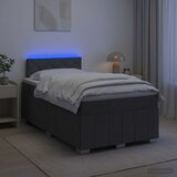  Boxspring krevet s madracem Tamnosiva 120 x 190 cm Tkanina | shoptok.hr