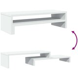 vidaXL Stojalo za monitor bela 54x22x15 cm inženirski les | Shoptok.si