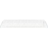  Staklenik s čeličnim okvirom bijeli 60 m² 12 x 5 x 2,3 m | shoptok.hr