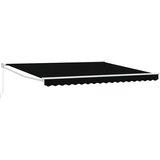  Povlačivi tende Crna 400 × 300 cm 100% Poliester i Aluminij | shoptok.hr