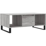 Maison Chic Klubska mizica - kavna mizica - Nizka mizica siva sonoma 90x50x36,5 cm inženirski les, (21752713) Cene