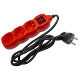  Produžni kabel s utičnicama (3-struko, Crvene boje, Dužina kabela: 1,5 m) Cijene