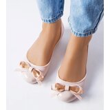 Gemre Beige ballet flats decorated with a bow Harlingen | shoptok.hr