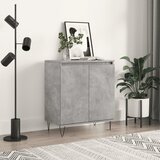  Komoda siva boja betona 60x35x70 cm od konstruiranog drva Slike