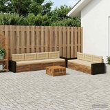  Set vanjskih sofa 8 pcs Prirodna i bež 79 x 79 x 37 cm | shoptok.hr