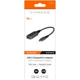Vivanco Adapter USB-C TO DISPLAYPORT M-F ČRN, (5000489216) Slike