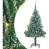 vidaXL Umjetno Božićno Drvo s Snježnim Flokom i LED Svjetlom 120 cm | shoptok.hr