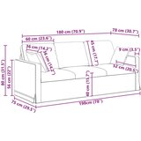 SOFA 2 pcs Crna | shoptok.hr