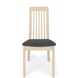 Hammel Furniture Crna/natur blagovaonska stolica od bukovog drveta Line -