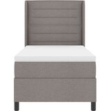 Box spring krevet Sivo-smeđa 100 x 200 cm tkanina | shoptok.hr