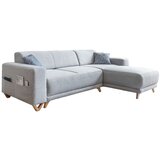 Miuform Svijetlo siva sklopiva/s prostorom za odlaganje kutna garnitura Classy Sophie – Cijene