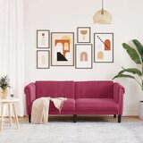  Dvosjed od baršun vinocrveni | shoptok.hr