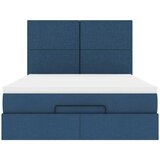  Otomanski krevet s madracem plavi 140x190cm od tkanine | Eponuda.com