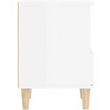  Noćni ormarići 2 kom visoki sjaj bijeli 40x35x50 cm | shoptok.hr